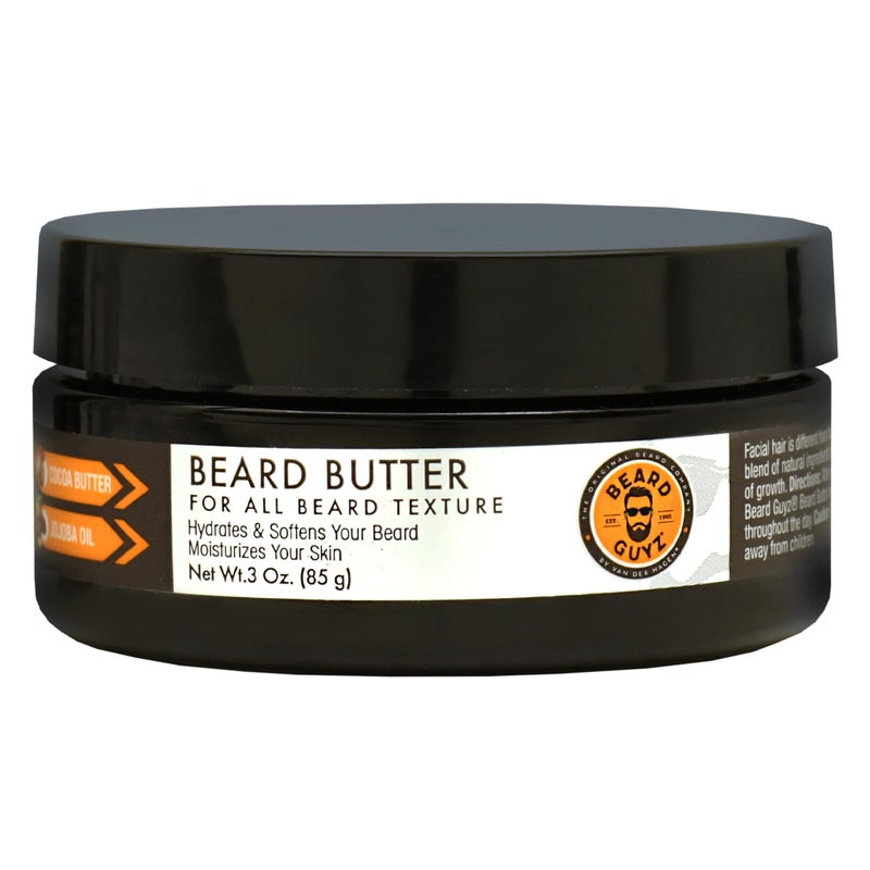 Beard Guyz Beard Butter â€“ Moisturizing Beard Leave-In Conditioner and Softener for Men, Tames Frizz, Softens and Hydrates Facial Hair â€“ 3 oz - Image 1